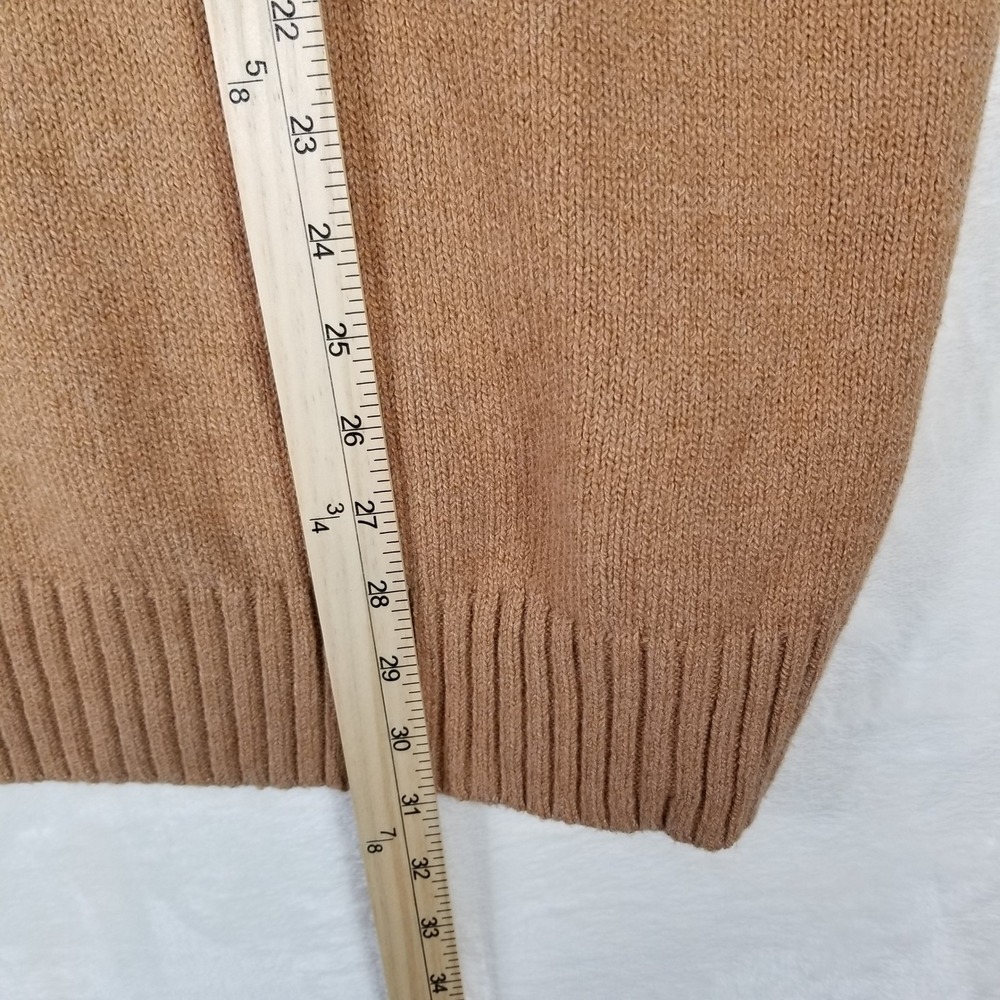 Gap Womens Mock Neck Sweater XL Camel Brown Cotton Blend Knit 483757-06-1 NEW - Picture 7 of 8